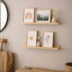 Duo Prateleiras Flutuantes Porta-Quadros